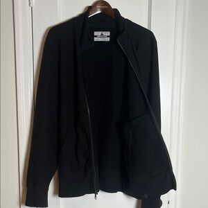 American Giant Jacket Mens Large Black Full Zip Cotton Heavyweight USA